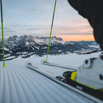 Skifahren Am Wilden Kaiser